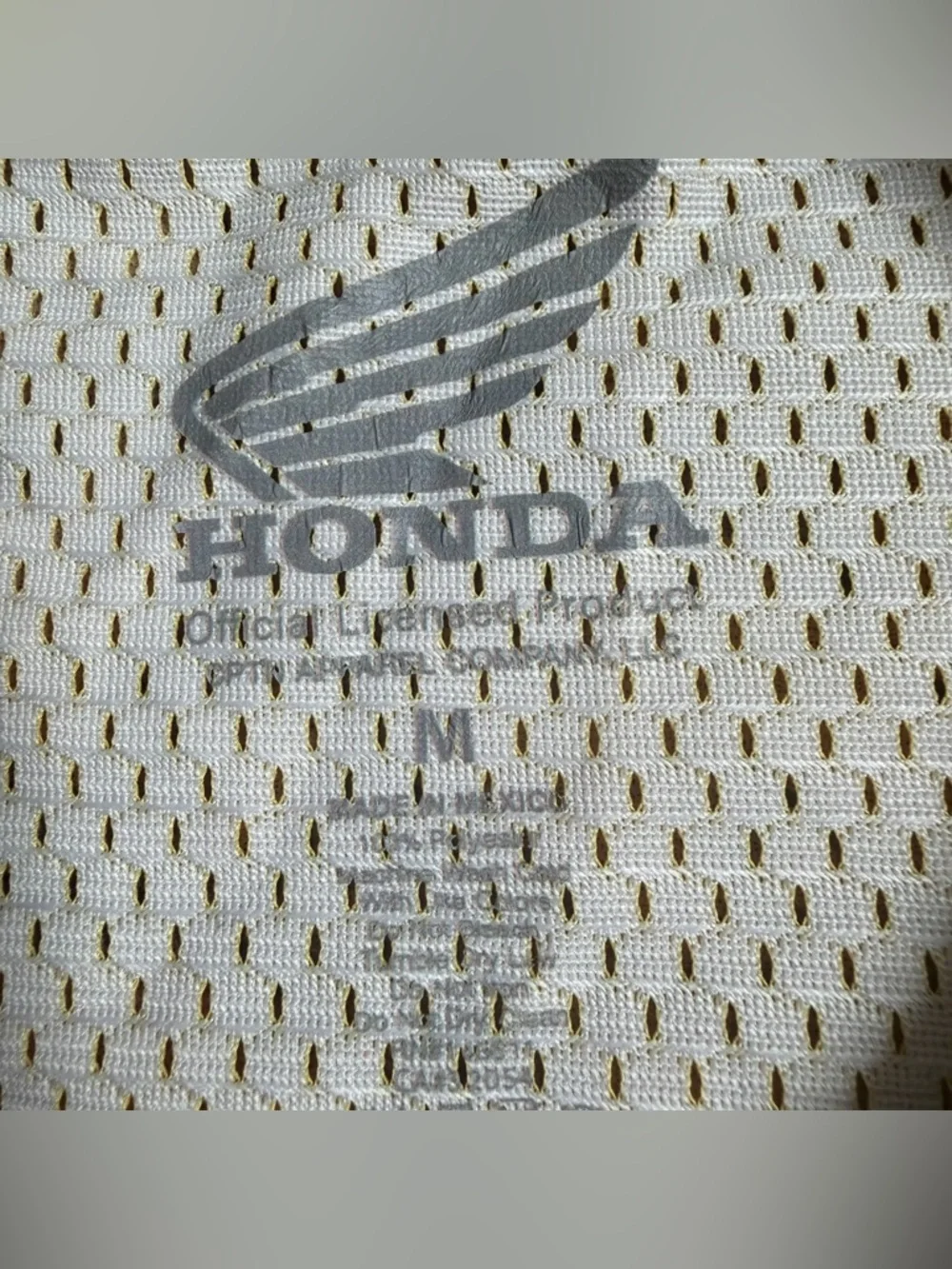 Honda Men’s Retro Mesh Racing Jersey Classic Logo Sz M Golden Long Sleeve GUC - Picture 2 of 8